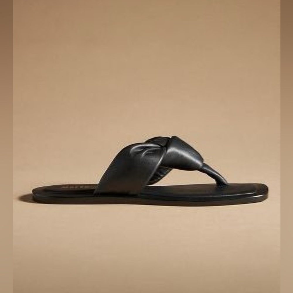 Anthropologie Maeve Puffy Knotted Sandals